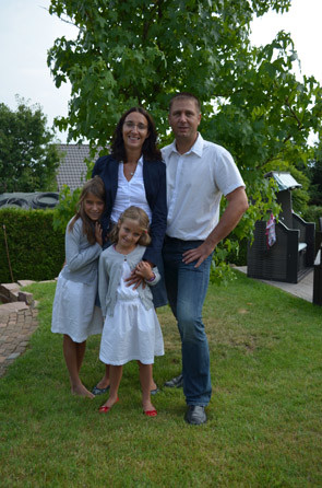 Arne Behre mit Familie